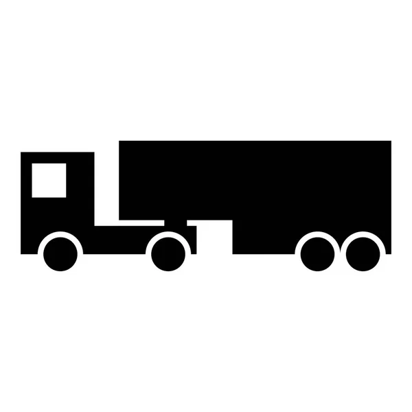 Ikona Ciężarówki Ilustracja Wektor — Wektor stockowy