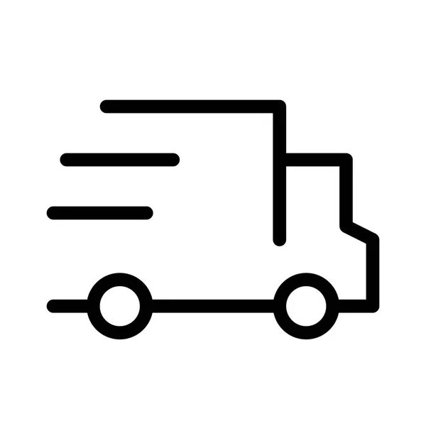 Express Logistics Lkw Symbol Vektor — Stockvektor