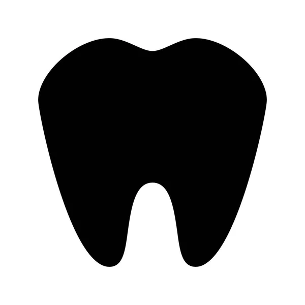 Tooth Icon White Background Vector Illustration — Stock Vector