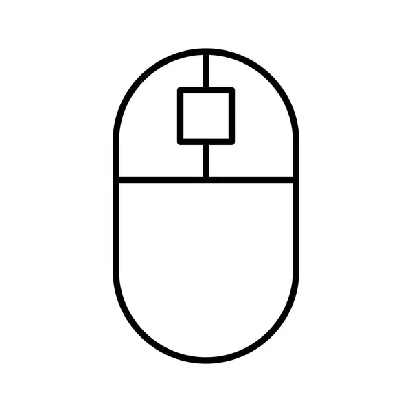 Иконка Компьютерной Мыши Векторная Иллюстрация — стоковый вектор