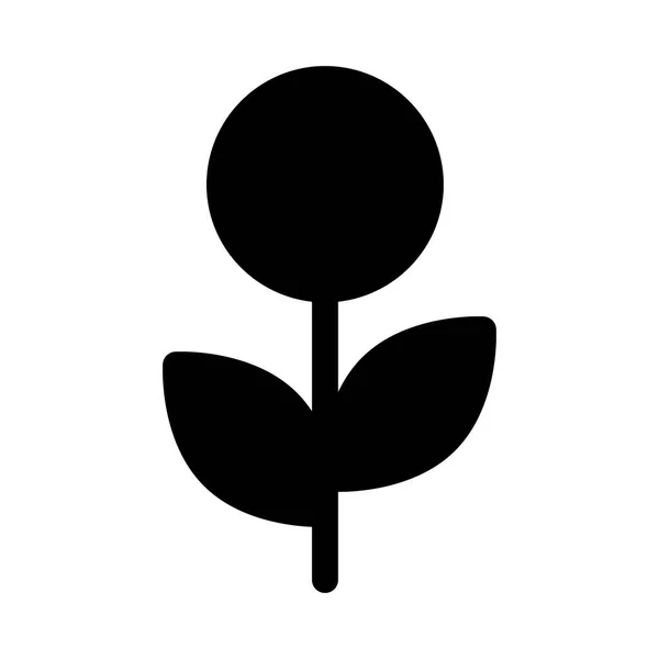 Flower Nature Icon White Background Vector Illustration — Stock Vector