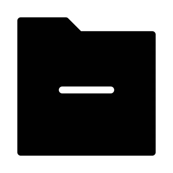 Folder Hapus Ikon Pada Latar Belakang Putih Ilustrasi Vektor - Stok Vektor