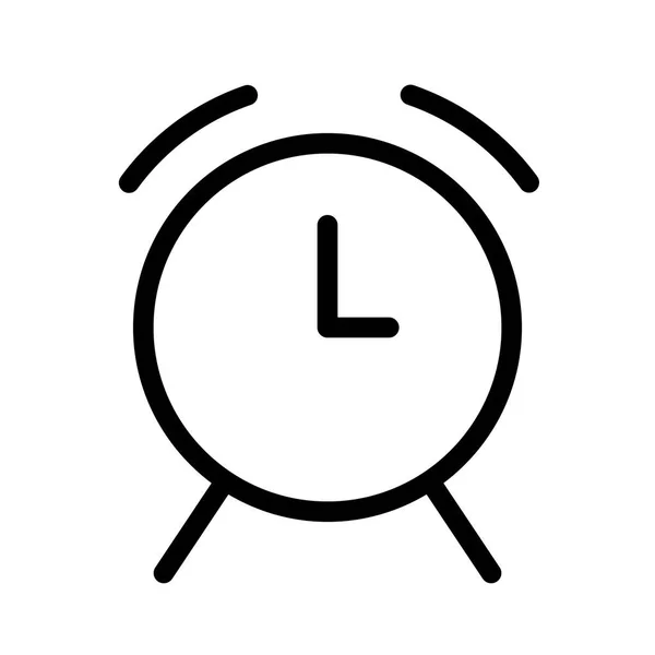 Icono Alarma Sobre Fondo Blanco Ilustración Vectorial — Vector de stock