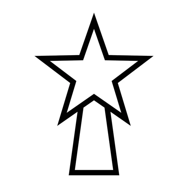 Ikona Gwiazdy Ocena Jakości Ilustracja Wektora — Wektor stockowy