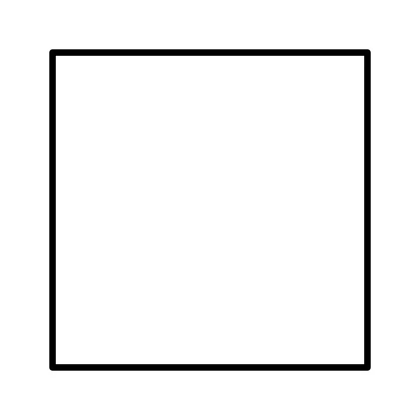 Ikona Aplikace Square Stop Vektorová Ilustrace — Stockový vektor