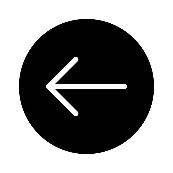 Left Arrow Icon Vector — Stock Vector