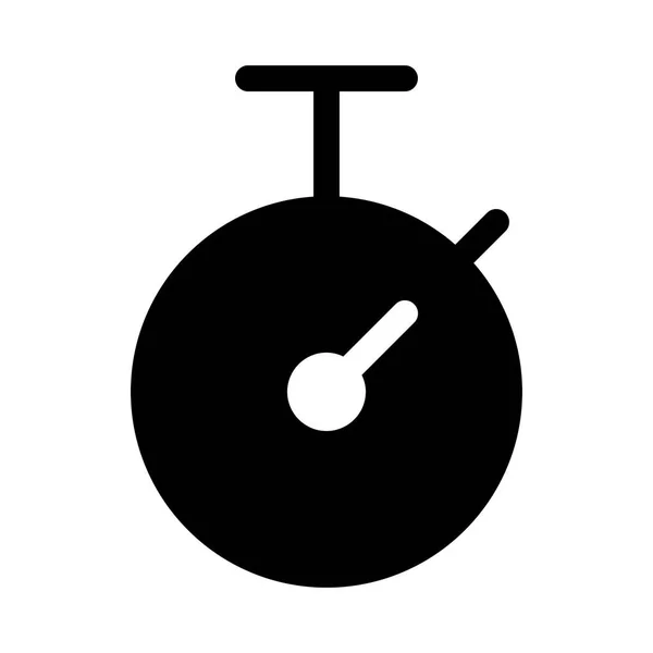 Timer Icon White Background Vector Illustration — Stock Vector