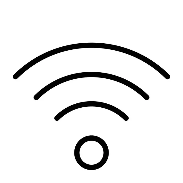 Wifi Ikon Vit Bakgrund Vektor Illustration — Stock vektor