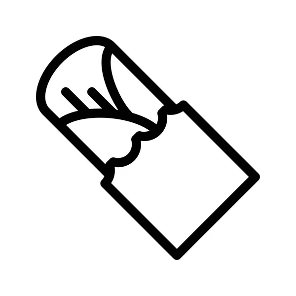 Burrito Symbol Vektorillustration — Stockvektor