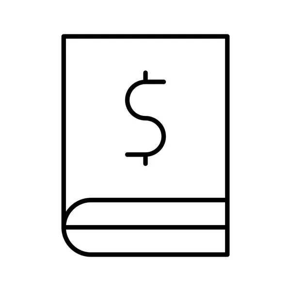 Icône Bankbook Illustration Vectorielle — Image vectorielle