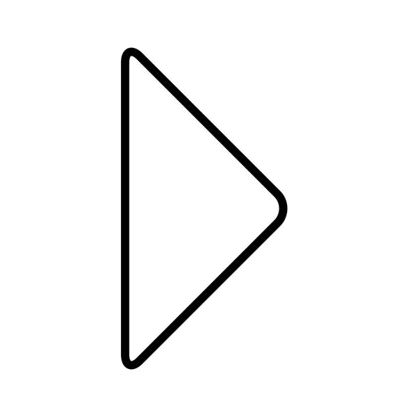 Icono Flecha Derecha Ilustración Vectorial — Archivo Imágenes Vectoriales