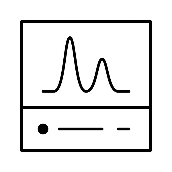 Hartslagmeter Medisch Icoon Vector — Stockvector