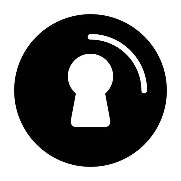 Locked Lock Icon White Background Vector Illustration — Stock Vector