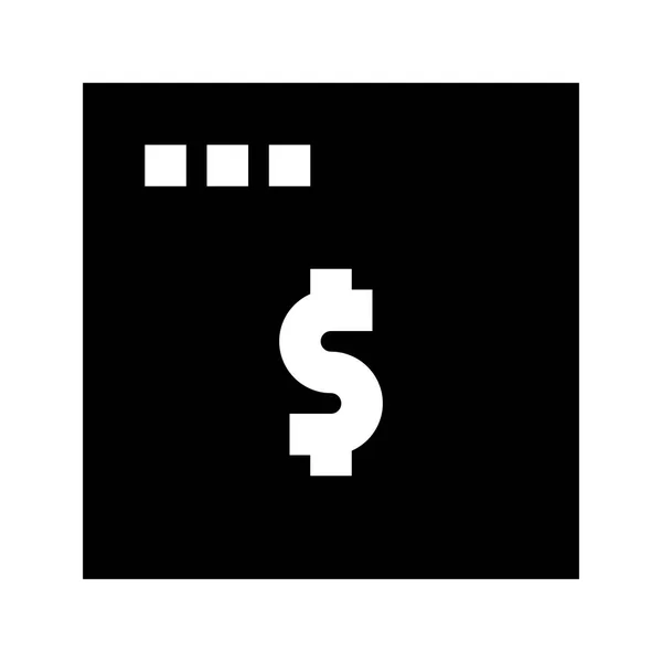 Geld Pictogram Vector Illustratie — Stockvector