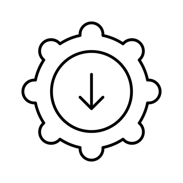 Configuración Icono Aplicación Ilustración Vectores — Vector de stock