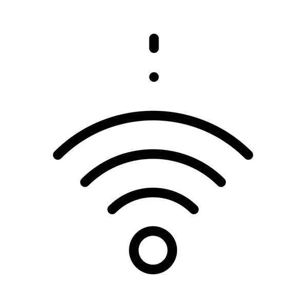 Ícone Wifi Sobre Fundo Branco Ilustração Vetorial —  Vetores de Stock