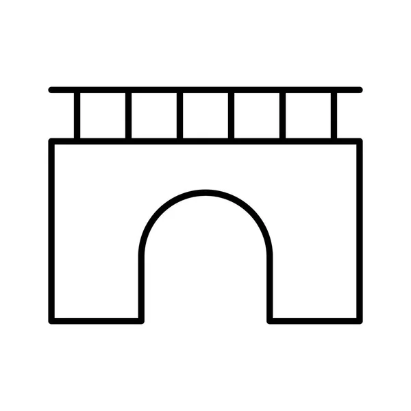 Ikona Bridge City Vektorová Ilustrace — Stockový vektor