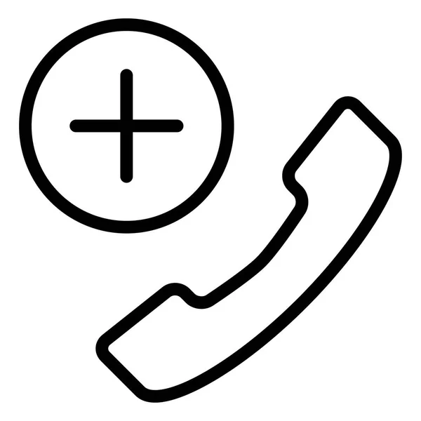 Notfall Telefon Symbol Vektorillustration — Stockvektor