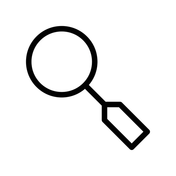 Magnifying Glass Pesquisa Zoom Ícone Interface Fundo Branco Ilustração Vetorial — Vetor de Stock