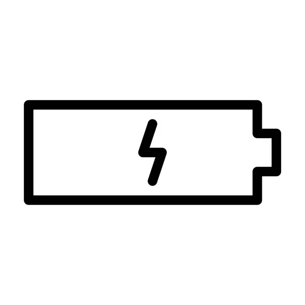 Batterij Pictogram Vector Illustratie — Stockvector