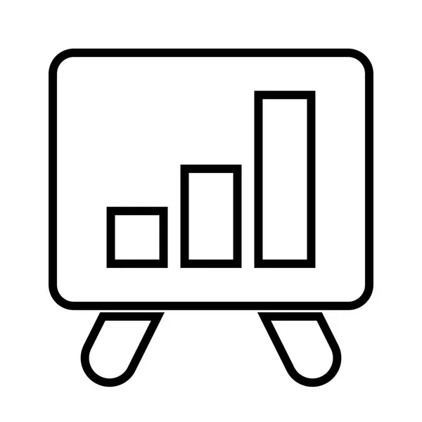 Icône Diagramme Barres Illustration Vectorielle — Image vectorielle