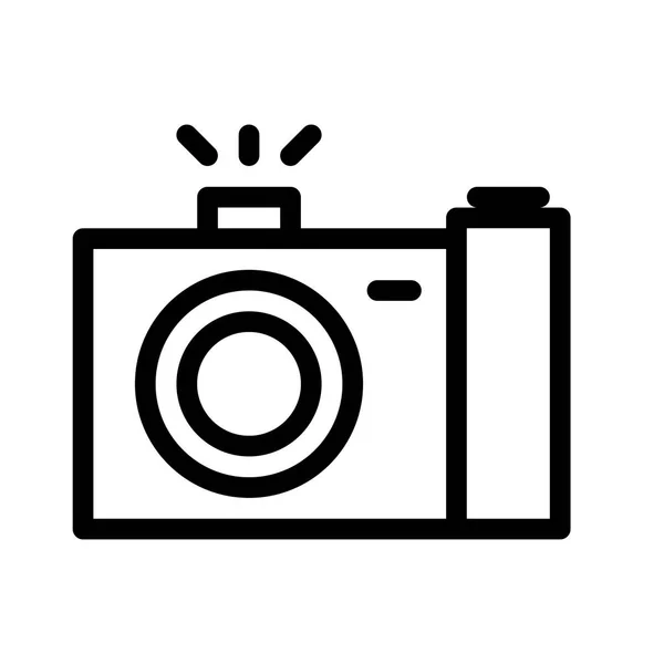 Foto Camera Icoon Vector Illustratie — Stockvector