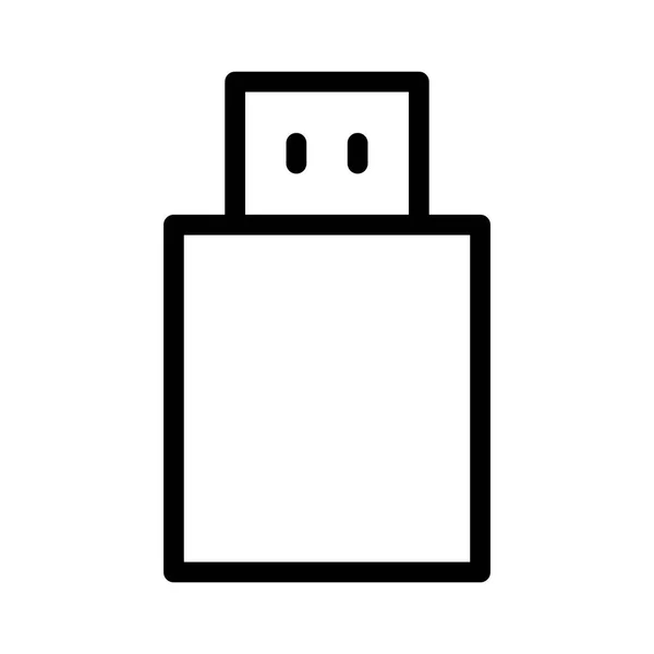 Usb Flash Storage Значок Векторная Иллюстрация — стоковый вектор