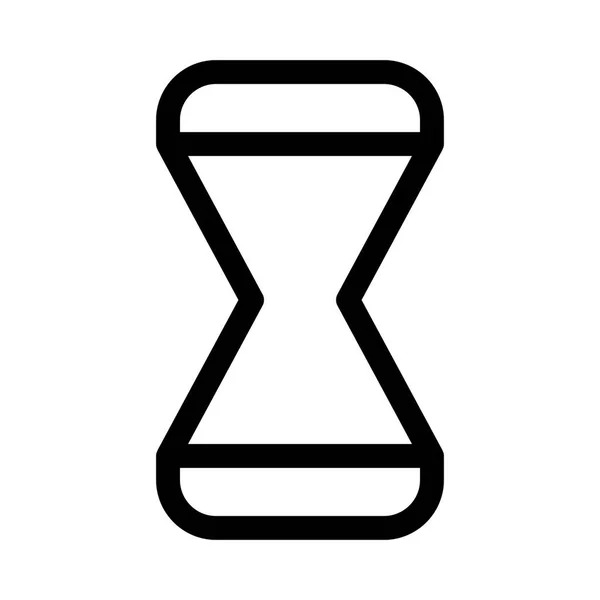 Sanduhr Symbol Auf Weißem Hintergrund Vektorillustration — Stockvektor