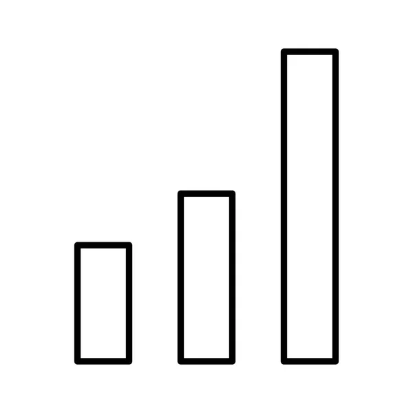 Balkendiagramm Symbol Vektorillustration — Stockvektor
