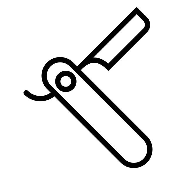 Rasiermesser Friseur Symbol Vektorillustration — Stockvektor