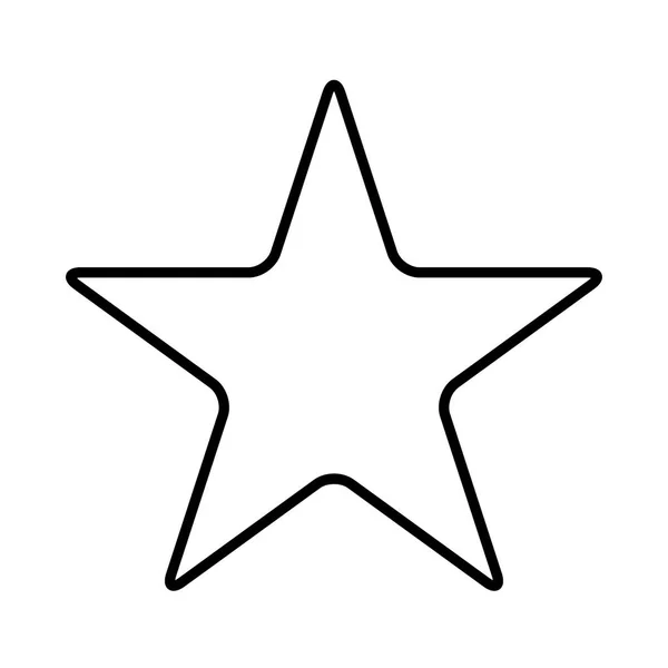Icono Estrella Calificación Calidad Ilustración Vectorial — Vector de stock
