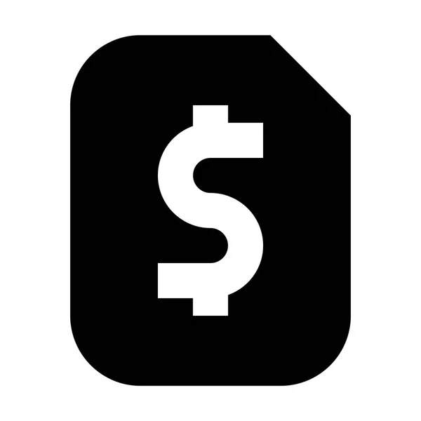 Icono Bill Dollar Sobre Fondo Blanco Ilustración Vectorial — Vector de stock