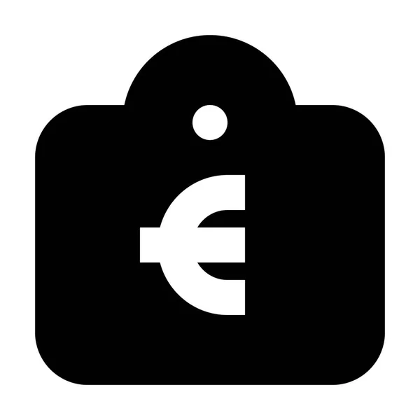 Símbolo Compra Icono Etiqueta Venta Euro Ilustración Vectorial — Vector de stock