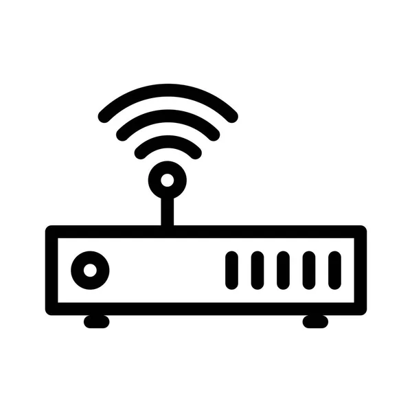 Icono Del Router Sobre Fondo Blanco Ilustración Vectorial — Vector de stock