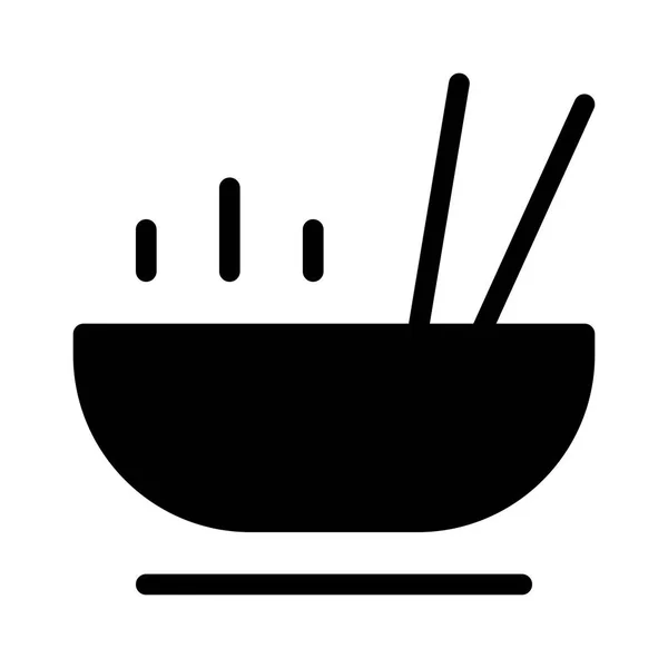 Chinese Wok Icon Vector Illustration — 스톡 벡터