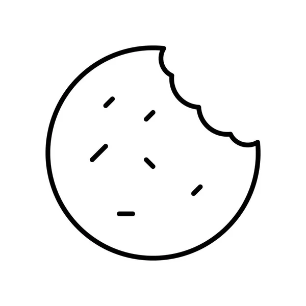 Cookie Food Symbol Vektorillustration — Stockvektor