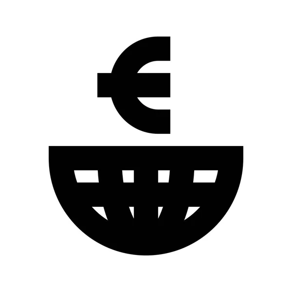 Leitwährung Euro Symbol Vektorillustration — Stockvektor