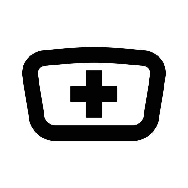 Hut Krankenschwester Medizin Symbol Vektorillustration — Stockvektor