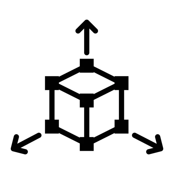 Cad Cube Architecture Architect — стоковый вектор