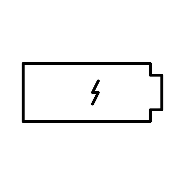 Batterij Pictogram Vector Illustratie — Stockvector