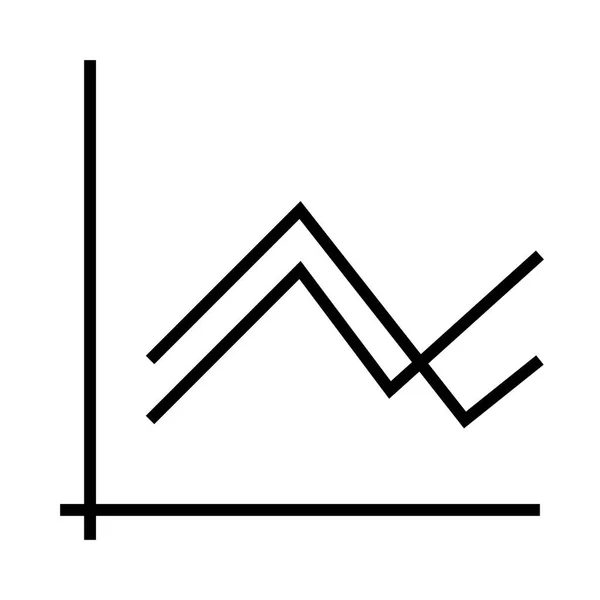 Растущая Иконка Графика Презентации Векторная Иллюстрация — стоковый вектор