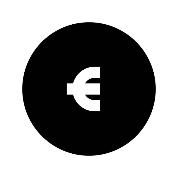 Bank App Euro Ikon Vektor Illustration — Stock vektor