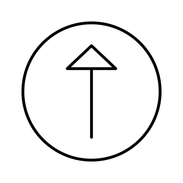 Pfeil Symbol Nach Oben Vektorabbildung — Stockvektor