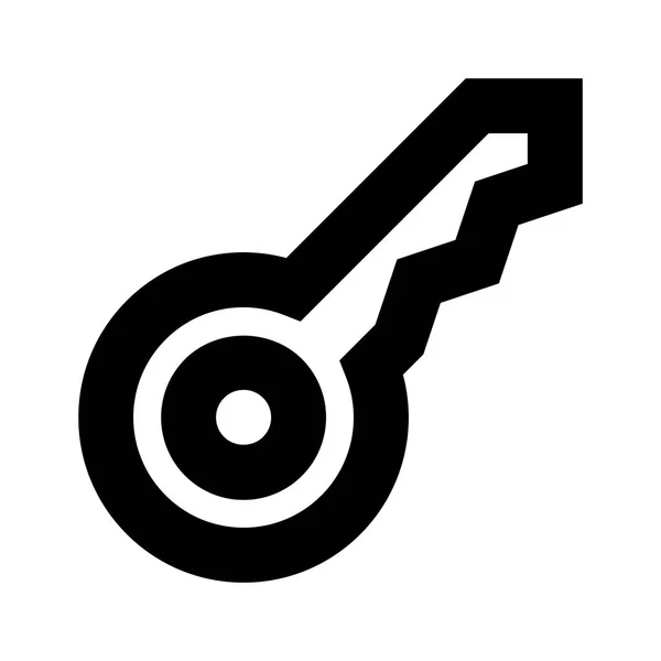 Icono Seguridad Clave Ilustración Vectorial — Vector de stock