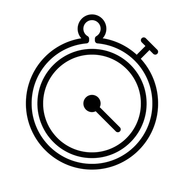 Timer Symbol Auf Weißem Hintergrund Vektorillustration — Stockvektor