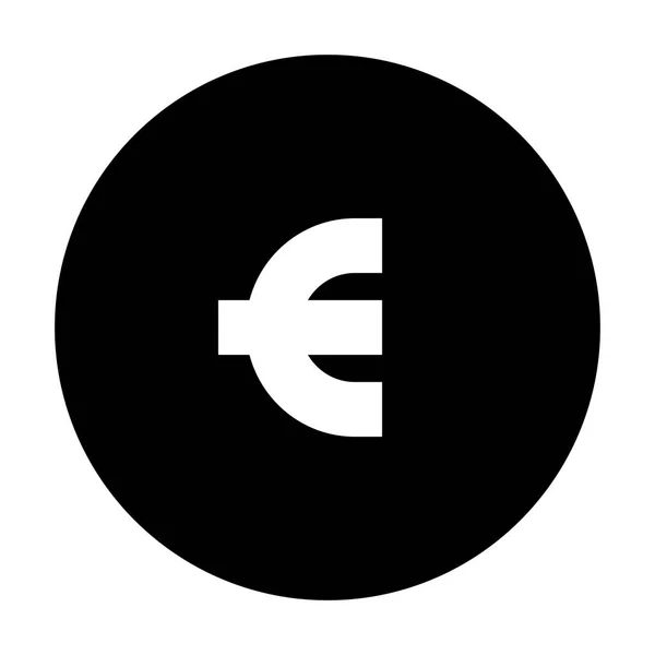 App Bancaria Icona Euro Illustrazione Vettoriale — Vettoriale Stock