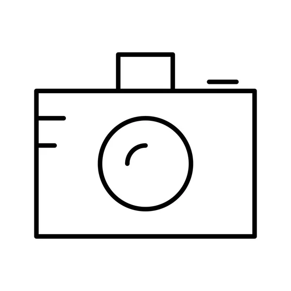 Icono Cámara Fotográfica Ilustración Vectorial — Vector de stock