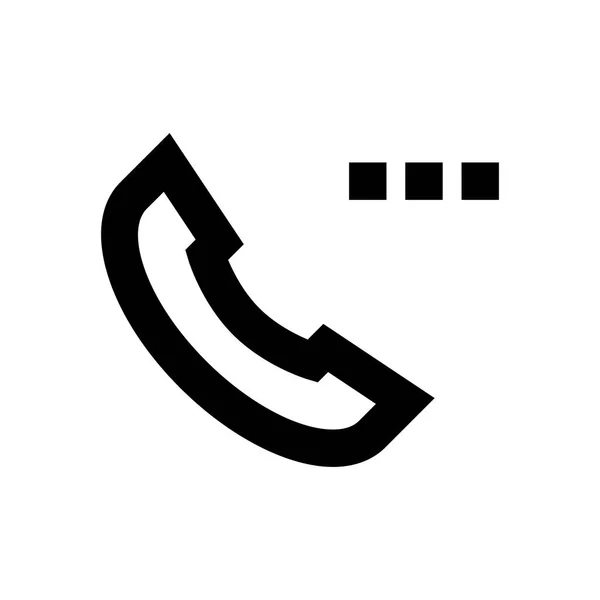 Telefon Symbol Vektor Illustration — Stockvektor