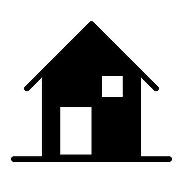 Huis Pictogram Vector Illustratie — Stockvector