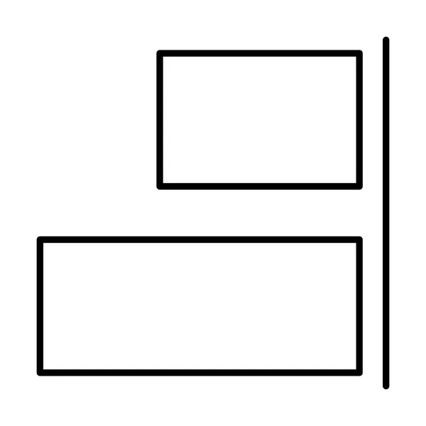 Ícone Alinhamento Ilustração Vetorial —  Vetores de Stock